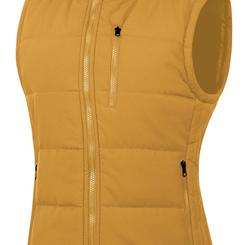 Lightweight Quilted Puffer Utility Vest Women's Winter Outerwear Chic Minimal